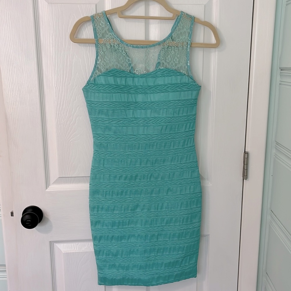Lace top dress